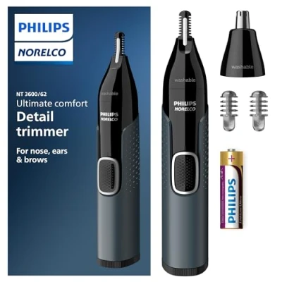 Abbildung von Norelco Philips NT3600/62 Nasentrimmer 3000, für Nase, Ohren, Augenbrauen,
