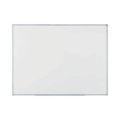 Abbildung von BoardsPlus Economy Magnetisches Whiteboard, 104,3 x 73 cm mit lackierter, trocken abwischbarer Stahloberfläche und Rahmen aus grauer Tech Legierung