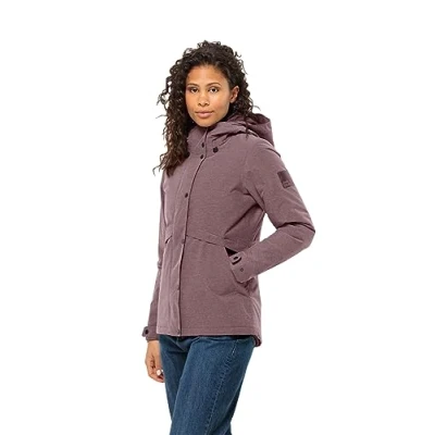 Abbildung von Jack Wolfskin Snowy Outdoorjacke, Damen, Größe: Small, Boysenberry