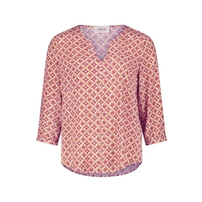 Abbildung von Cartoon Casualmit Muster Bluse, Damen, Größe: 34, Rosé camel