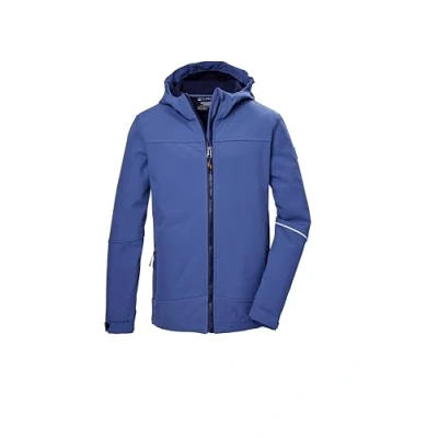 Abbildung von killtec Jungen Softshelljacke/Outdoorjacke mit Kapuze KOS 143 BYS SFTSHLL JCKT, dunkel denim, 164, 43255 000