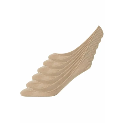Abbildung von Snocks 6 PACK Füßlinge, Damen, Größe: 43 46, Beige