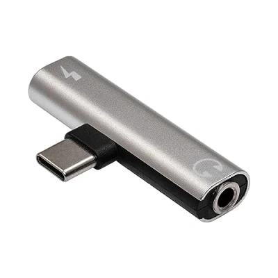 Abbildung von AKYGA Headphone Adapter AK AD 71 USB Type C to C/Jack 3.5 mm for Android, DAC Wandler Chip Hi Fi Audio