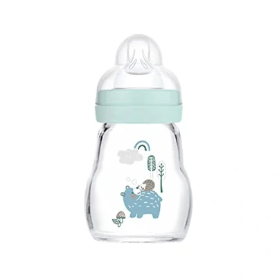 Abbildung von MAM Babyflasche Feel Good Matt, mit Skin Soft Anti Kolik Silikon Weithals Trinksauger