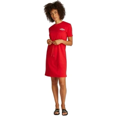 Abbildung von Tommy Hilfiger Jerseykleid, Damen, Größe: Medium, Primary red