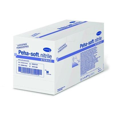 Abbildung von Peha soft Nitrile Unt.handsch.steril pud 50X2 St