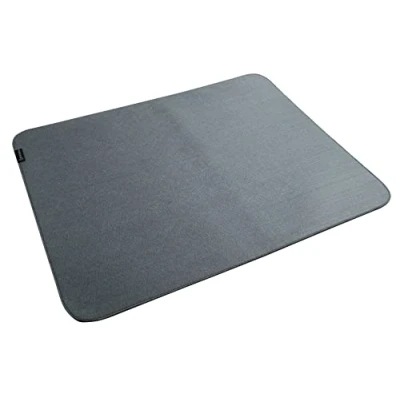 Abbildung von Exacompta 29814E Schreibunterlage Teksto, aus RPET Filz (gewonnen dem Recycling von Plastikflaschen), Format 50 x 65 cm, grau, wird gerollt geliefert, perfekt für Büro und Homeoffice