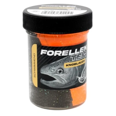 Abbildung von FTM Forellenteig schwimmend 50g Forellenteig, Farbe/Aroma:Schwarz/Orange Knoblauch