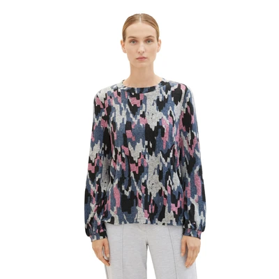 Abbildung von TOM TAILOR Langarmshirt mit Alloverprint