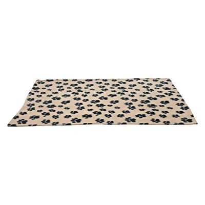 Abbildung von Trixie Fleecedecke Beany, 100 x 70 cm, beige mit Pfoten