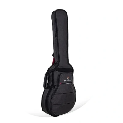 Abbildung von Crossrock Padded Backpack Bag for 335 Style 6 String Semi Hollow &amp; Hollowbody Electric Guitars Dark Grey (CRSG107 335DG)