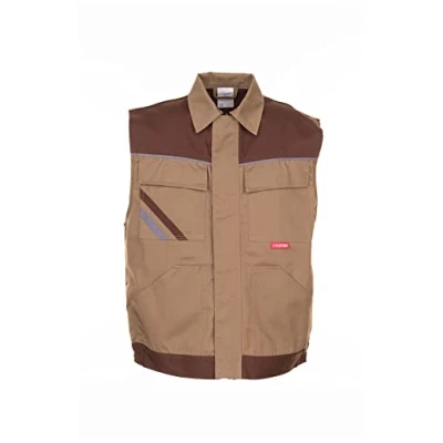 Abbildung von Planam Highline Herren Weste khaki braun zink Modell 2364 Größe XXL