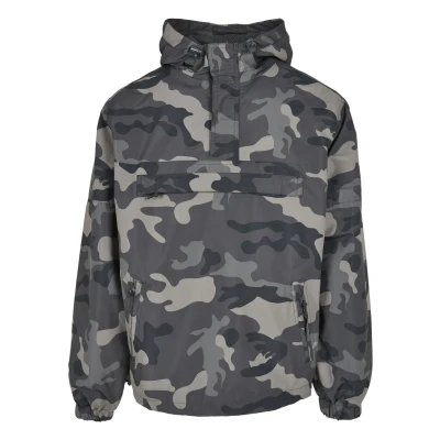 Abbildung von Brandit Accessoires PULL OVER Windbreaker, Herren, Größe: 4XL, Grey camouflage