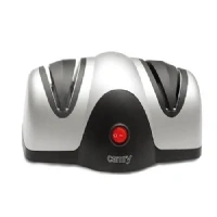 Abbildung von Camry Messerschärfer CR 4469, Elektrischer Metallschärfer 2in1 und Polieren, Küchenmesser Schärfen, Schwarz/Silber