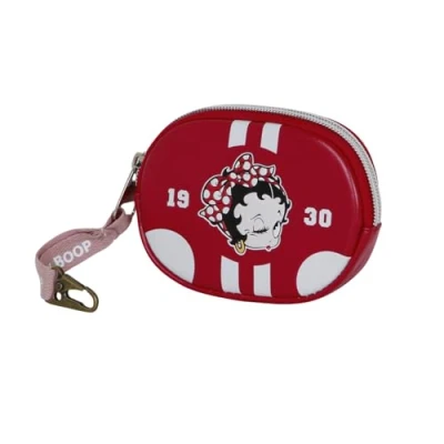 Abbildung von Betty Boop Varsity Pill Portemonnaie, Weinrote, 12 x 8,5 cm