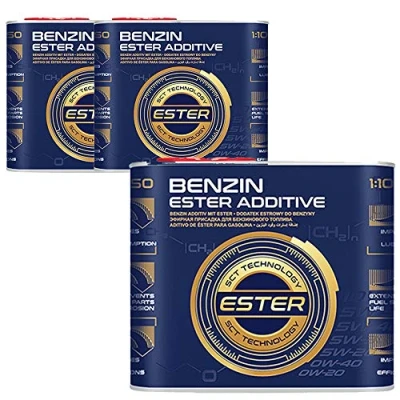 Abbildung von MANNOL 3 x 500ml, 9950 Benzin Ester ADDITIVE Kraftstoffsystemen Zusatz