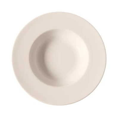 Abbildung von HENDI Teller, Tief, Verstärkte Kanten, hochwertige Glasur, Hohe Schlag und Verschleißfestigkeit, geeignet für Mikrowelle, Geschirrspüler, ø320mm, Porzellan