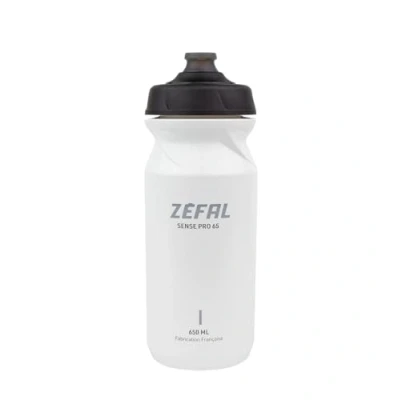 Abbildung von ZEFAL Sense Pro 65 Trinkflasche Fahrrad Weiß 650 ML Fahrradflasche Premium und Auslaufsicher Flasche BPA Frei Sportflasche 79g Zubehör