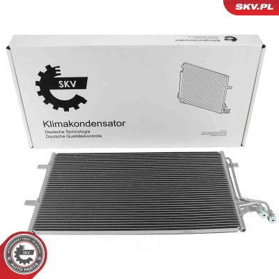 Abbildung von ESEN SKV 86SKV045 Klimakondensator ohne Trockner Aluminium 665mm FORD: Focus 2 Schrägheck, C Max 2, Kombi