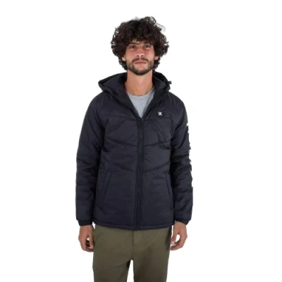 Abbildung von thread collective inc. Herren Portage Puffer Bomber Jacket Jacke, schwarz, XL