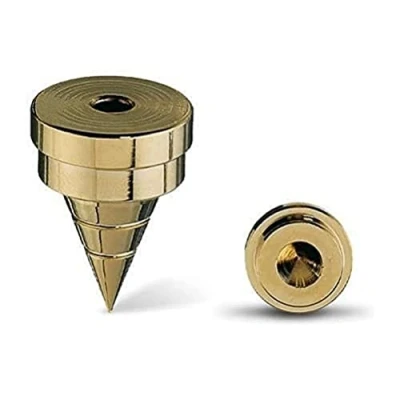 Abbildung von Oehlbach Spike S 2000 Hochwertiges Set aus Vollmetal mit Unterlegscheibe Perfekt für kleine &amp; große Lautsprecher 4 Stück schwarz