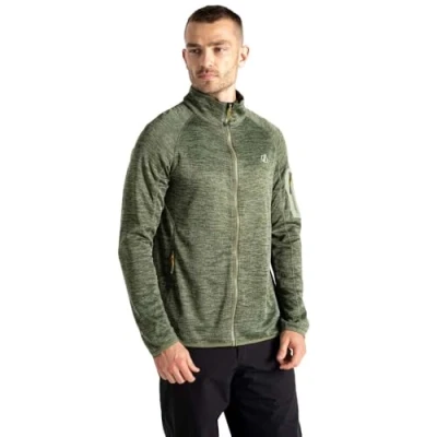Abbildung von Dare 2b Herren Mountain Series Zip Through Fleece Pullover Sweater (1er Pack), Olivingrün, Heckengrün, XXL