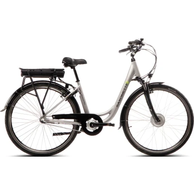 Abbildung von SAXONETTE E Bike Advanced Plus, 3 Gang SHIMANO Nexus Schaltwerk, Nabenschaltung, Frontmotor, 375 Wh Akku, (mit Akku Ladegerät u. integr. Rahmenschloss), Pedelec, Elektrofahrrad für Damen Herren, Cityrad