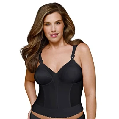 Abbildung von EXQUISITE FORM Fully Women&#039;s Back Close Longline Bra #5107532, 38C, Black