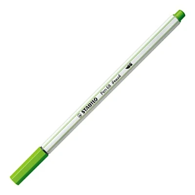 Abbildung von 10 x Stabilo Premium Filzstift mit Pinselspitze Pen 68 brush hellgrün