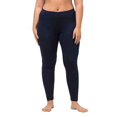 Abbildung von Ulla Popken Funktionshose Leggings wadenlang schmales Bein Elastikbund
