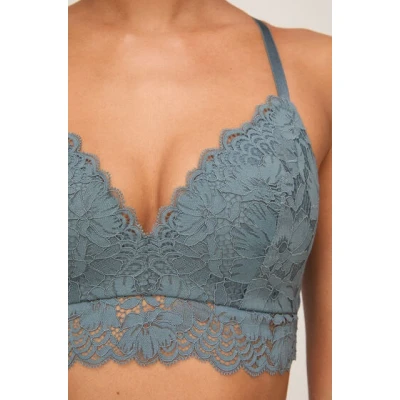 Abbildung von Hunkemöller HUNKEMÖLLER Andrea Padded Nonwired BRA Bustier, Damen, Größe: 85D, Blue