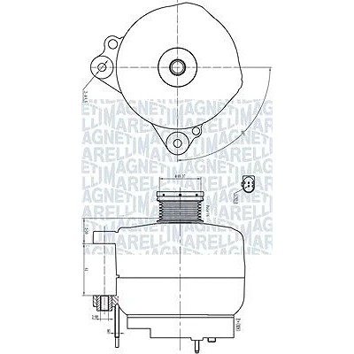 Abbildung von MAGNETI MARELLI 063732190010 Lichtmaschine 14V 140A VOLKSWAGEN: Passat B6 Variant, Golf 6, Plus / Crossgolf, AUDI: A3 Schrägheck, A1 Sportback