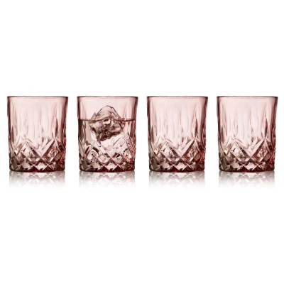 Abbildung von Lyngby Sorrento Whiskyglas pink 320ml Set4