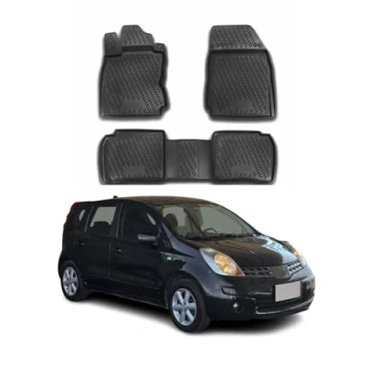Abbildung von OMAC 5012444 Fußmattensatz Gummi, TPE (thermoplastischer Elastomer) 4 schwarz NISSAN: Note I
