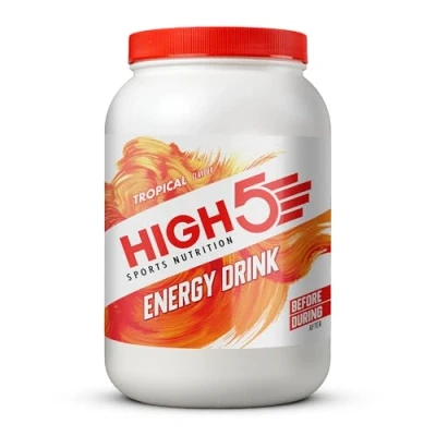 Abbildung von HIGH5 Sport Energy Drink Isotonisches Getränkepulver mit Electrolytes Kohlenhydrate Pulver &amp; Elektrolyt für Endurance Hydration Natürliche Aromen, Vegan (Tropisch, 2,2kg, 46 Portionen)