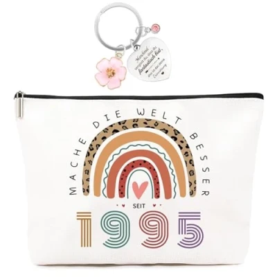 Abbildung von Geschenk 30 Geburtstag Frau Lustiges Geburtstagsgeschenk für Frauen 30. Make up Tasche,Geschenke Zum Frau,Praktische Geschenkidee, Schönes Design Frau,1995