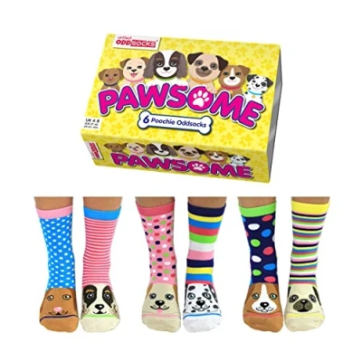 Abbildung von United Oddsocks Freizeitsocken Pawsome Hunde Socken in 37 42 im 6er Set