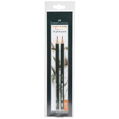 Abbildung von Faber Castell b 9000 2H 2 Blister mit Skala, Farbstifte