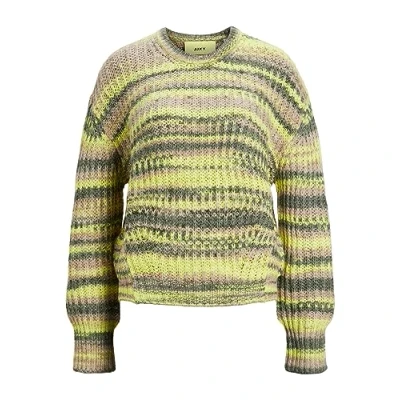 Abbildung von JJXX Simone space dye CREW NECK NOOS Strickpullover, Damen, Größe: XS, Limeade multi coloure