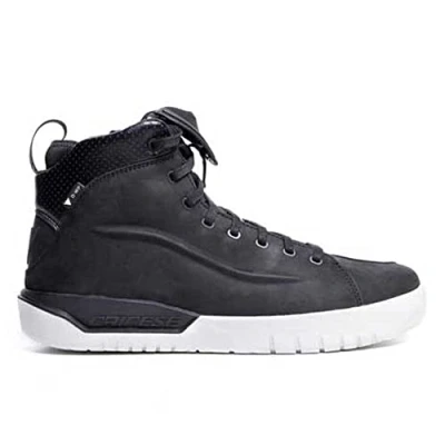 Abbildung von Dainese Metractive D WP Shoes, Motorradschuhe Leder Wasserdicht, Herren, Schwarz/Weiß, 45