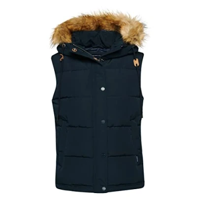 Abbildung von Superdry Everest Weste, Damen, Größe: 44, Eclipse navy