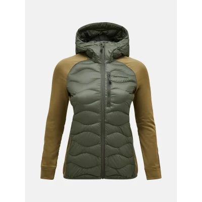 Abbildung von Peak Performance Women Helium Down Hybrid Hood Pine Needle Größe Xl