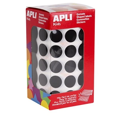 Abbildung von APLI Kids rund 15 mm redonda Schwarz