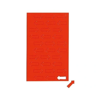 Abbildung von MAUL Magnetsymbole Pfeil 30 Stück Kleine Magnete für Planer, Kalender und Whiteboards Magnet 1x2 cm Büro, Küche Werkstatt Vielseitig flexibel einsetzbar Rot