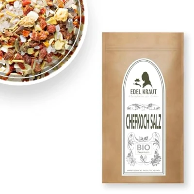 Abbildung von BIO Chefkoch Salz 250g EDEL KRAUT 100% naturrein Premium Gewürze &amp; Gewürzmischungen frei von jeglichen Zusatzstoffen kontrolliert biologischer Anbau