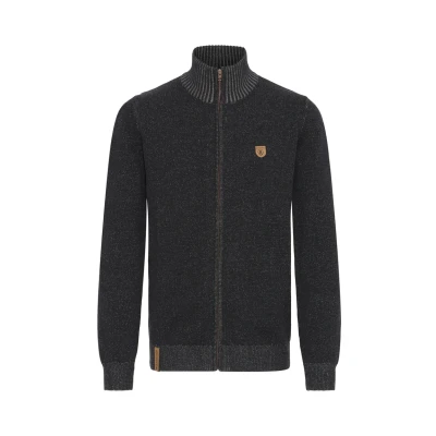Abbildung von Indicode Jeans Idandy Strickjacke, Herren, Größe: Small, Black