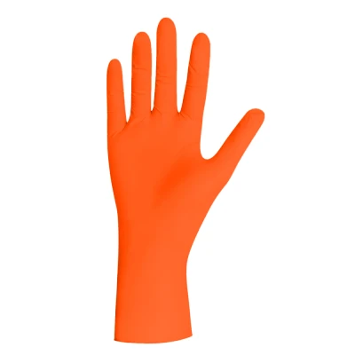 Abbildung von Orange Pearl Nitrilhandschuhe Gr. S 100 Handschuhe