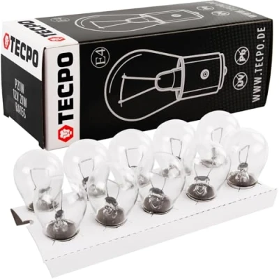 Abbildung von TECPO 10x P21W 12V 21W Kugellampe BA15S Bremslicht Birne Tagfahrlicht
