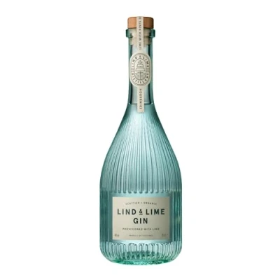 Abbildung von Lind &amp; Lime Gin aus Schottland biologisch 7 Botanicals rosa Pfeffer und Limette 100 % Plastikfrei grüne Energie 700 ml 44 Vol.