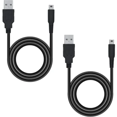 Abbildung von Link e : 2 X USB Ladekabel, Ladegerat, Kabel Kompatibel mit Nintendo 2DS, 2DS XL, New 3DS, 3DS DSI, DSI XL